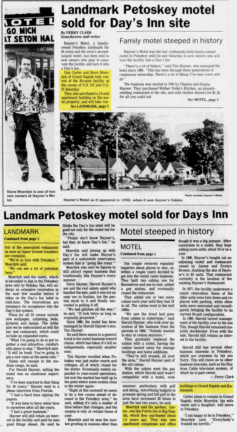 Ferris Inn - Apr 4 1989 Article